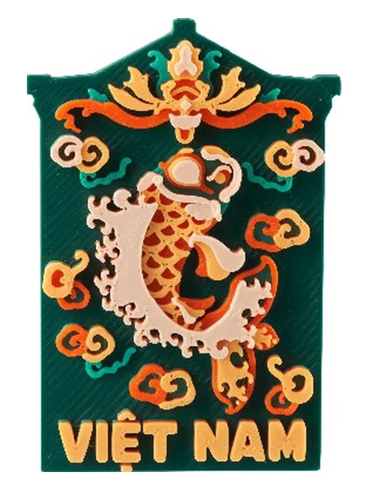 Nam châm Lý Ngư Khánh Xanh Lá